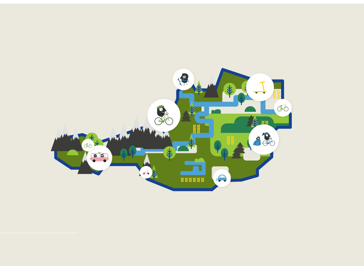 animierte Abbildung von Österreich
