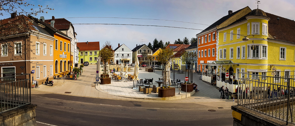 Ansichtsfoto vom Stadtplatz Gallneukirchen